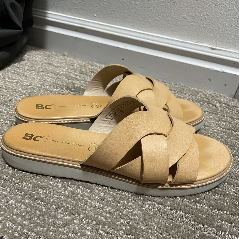 BC Cream/Tan Sandals (Flip Flops)